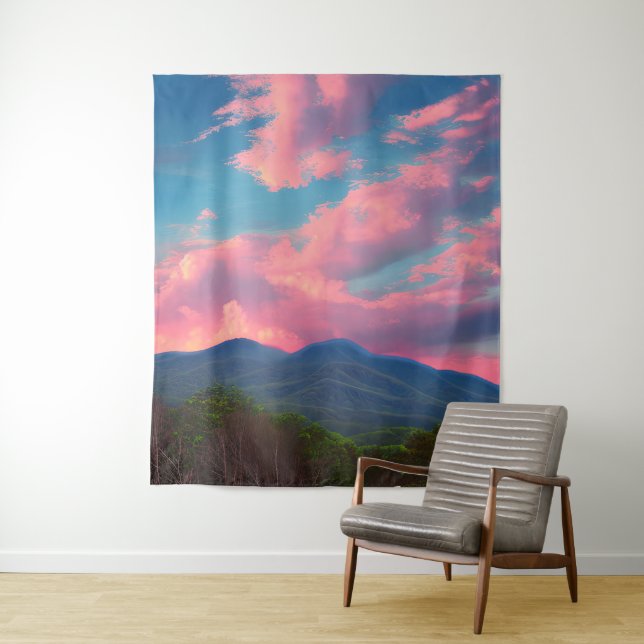 Rose-tinted clouds tapestry (In Situ)