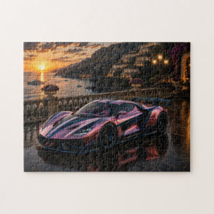Rose Titanium — Luxury Pink Metallic Supercar Jigsaw Puzzle