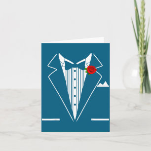 Rose Tuxedo Tux Wedding Prom Costume Party Men Kid Card