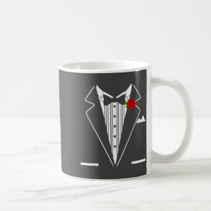 Rose Tuxedo Tux Wedding Prom Costume Party Men Kid Coffee Mug
