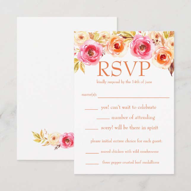Rose Unity Invitation (Front/Back)