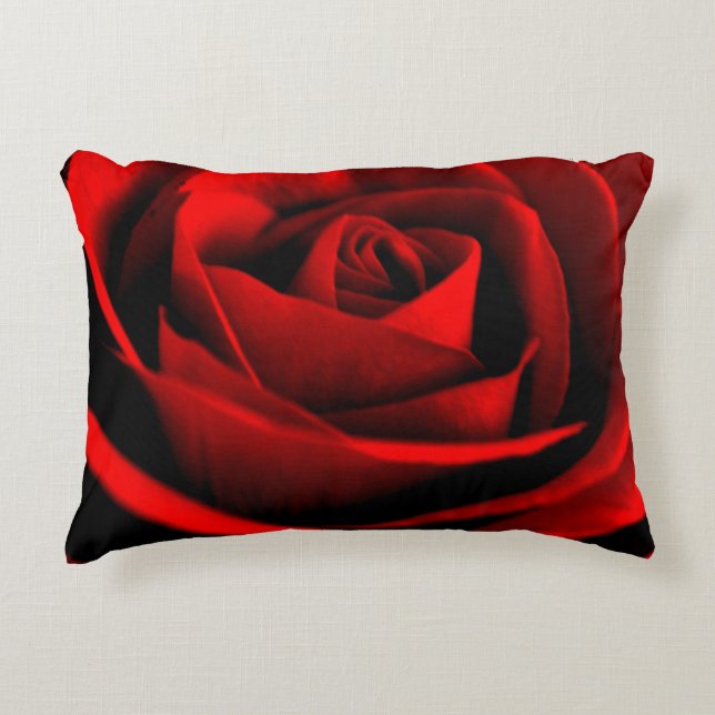 Rose Up Close Decorative Cushion (Front)