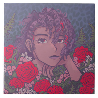 Rose Valentine Ceramic Tile