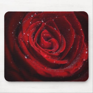 Rose Vines Heart Pattern Flower Peace Love Destiny Mouse Pad