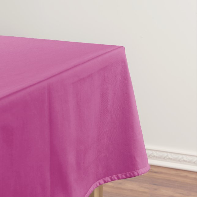 Rose Violet Solid Colour Print, Dark Magenta Pink Tablecloth (In Situ)