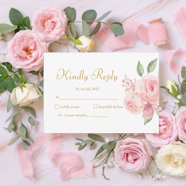 ROSE Watercolor RSVP Card (Creator Uploaded)