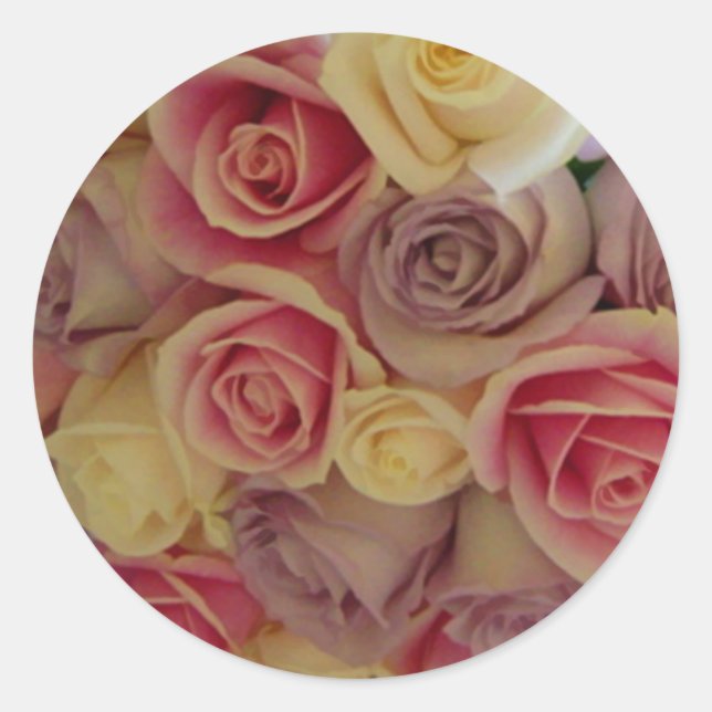 Rose Wedding Envelope Seal Sticker (Front)