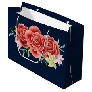 Rose Wedding Large Gift Bag