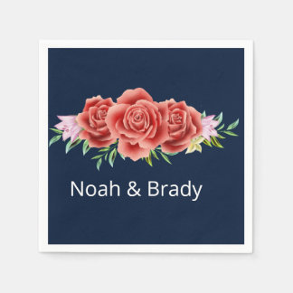 Rose Wedding  Napkin