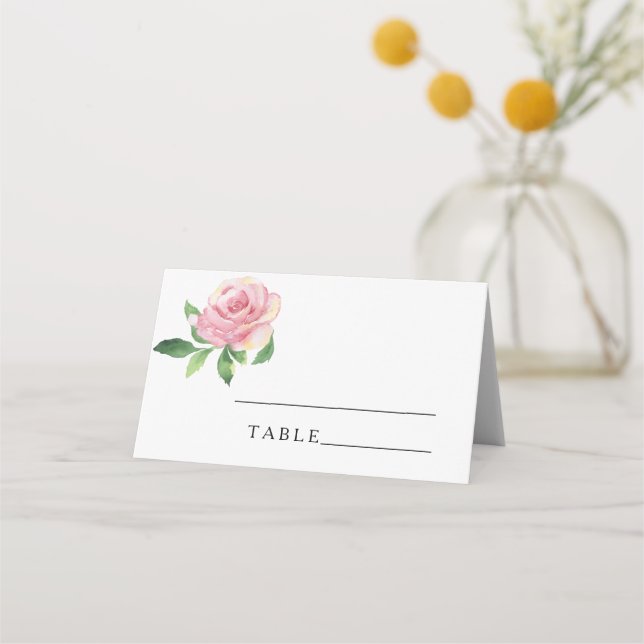 Rose - wedding place cards (Front)