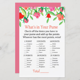 Rose What's in your purse game