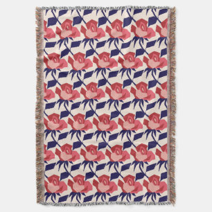 Rose Whimsy Throw Blanket