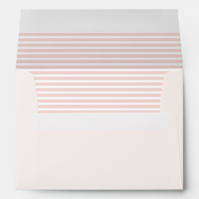 Rose White and White Striped Envelopes (Back (Bottom))
