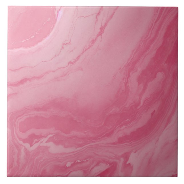 Rose White Ceramic Tile (Front)
