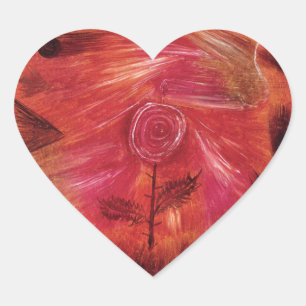 Rose Wind Heart Sticker