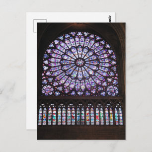 Rose Window at Cathedral of Notre Dame Postcard