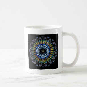 rose window coffee mug
