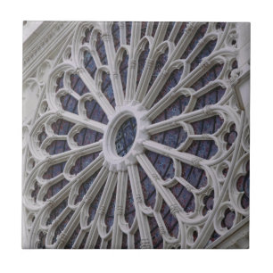 Rose window from the west facade, c.1270 ceramic tile