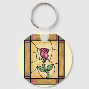 Rose Window Keychain
