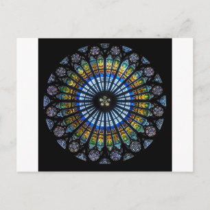 rose window postcard