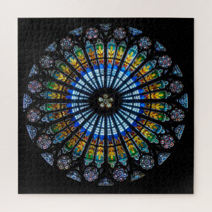 rose window strasbourg cathedral jigsaw puzzle