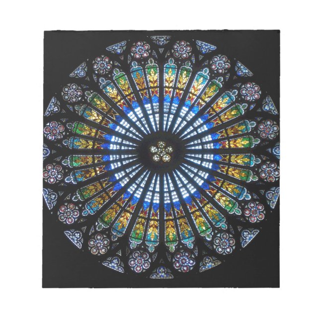 rose window strasbourg cathedral notepad (Front)