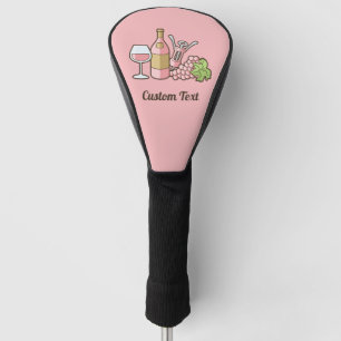 Rose Wine Golf Head Cover