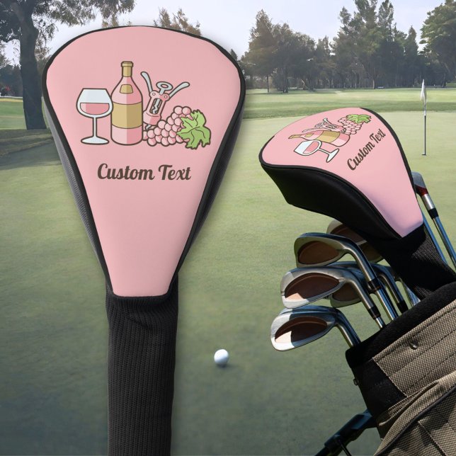 Rose Wine Golf Head Cover (Creator Uploaded)