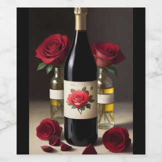 Rose Wine Label