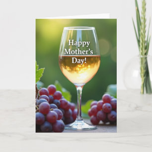 Rose Wine Mothers Day Card
