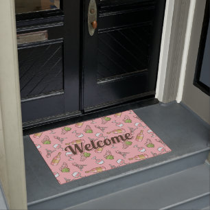 Rose Wine Pattern Doormat