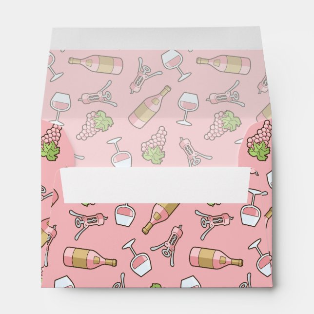 Rose Wine Pattern Envelope (Back (Bottom))