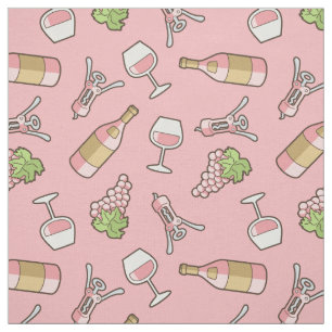 Rose Wine Pattern Fabric