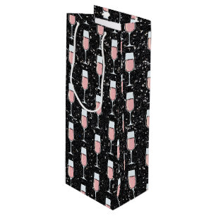 Rose Wine Pattern Gift Bag