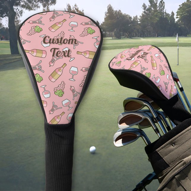 Rose Wine Pattern Golf Head Cover (Creator Uploaded)