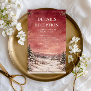 Rose Winter Valley Snowy Serenity Enclosure Card