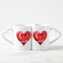 Rose with a heart drop