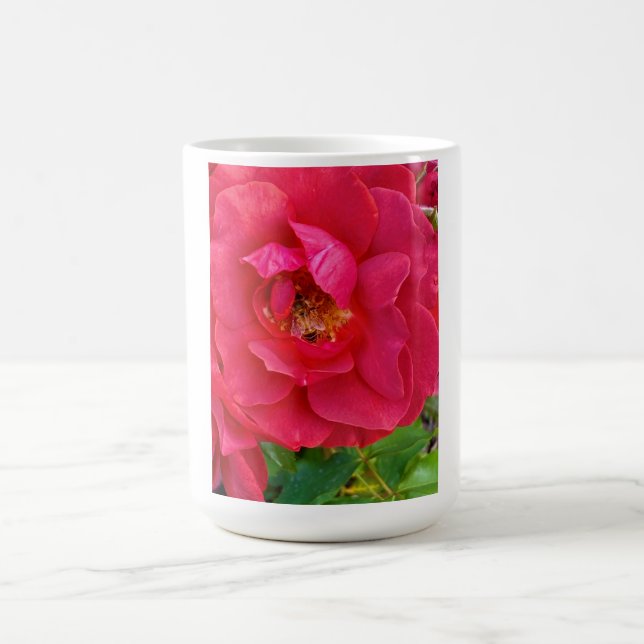 Rose with Bee  Coffee Mug (Center)