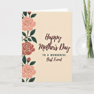 Rose Wonderful Friend Card