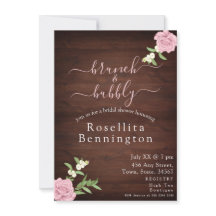 Rose Wood Brunch and Bubbly Bridal Shower 