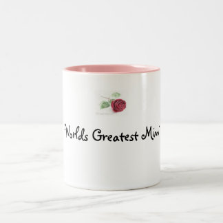 rose, Worlds Greatest Mimi Two-Tone Coffee Mug