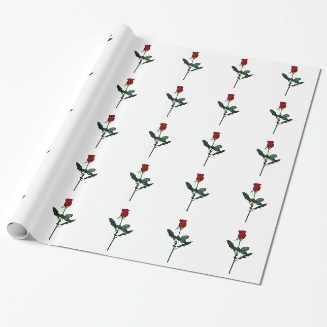 ROSE WRAPPING PAPER (Unrolled)