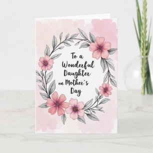 Rose Wreath Mothers Day Card