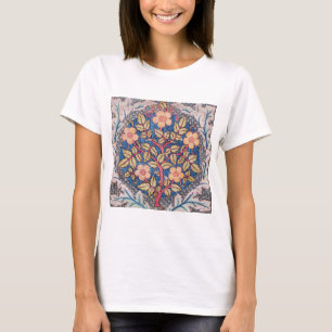 Rose Wreath, William Morris T-Shirt