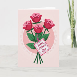 Roseate Mothers Day Floral Art Card