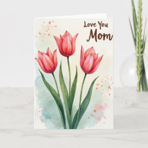Roseate Mothers Day Painted Card