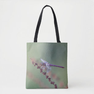 Roseate Skimmer Dragonfly Tote Bag