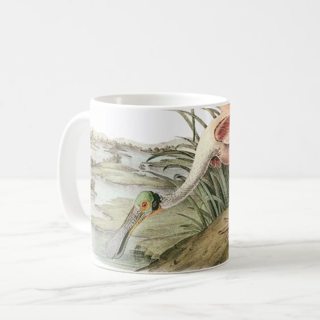 Roseate Spoonbill by Audubon Coffee Mug (Front Left)