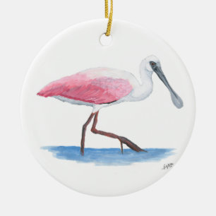 Roseate Spoonbill Christmas Ornament