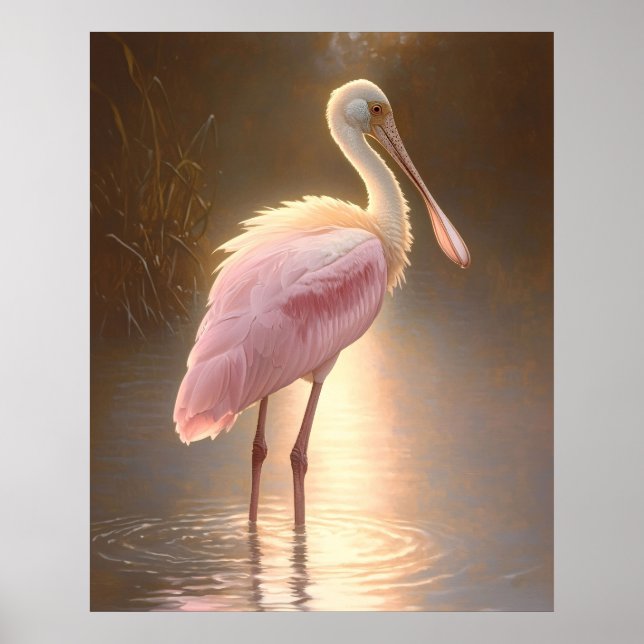 Roseate Spoonbill Poster (Front)